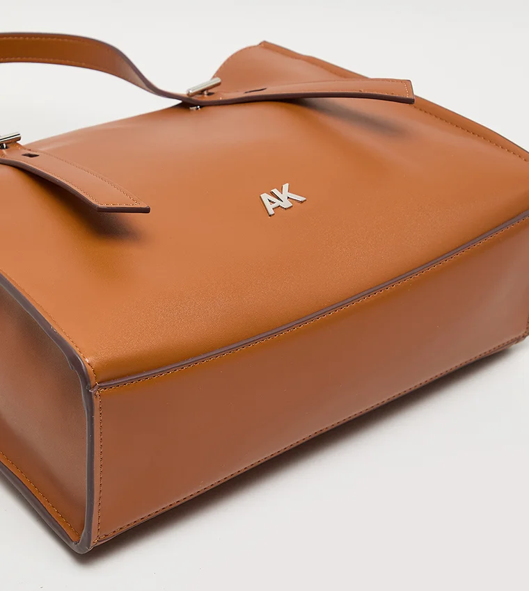 ANNE KLEIN  Anne Klein Monogram Pu Zip Closure Tote Bag for Women | Best Price UAE